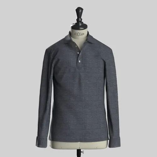 Grey Melange Knit Jersey Stitch(NP-SW98732)