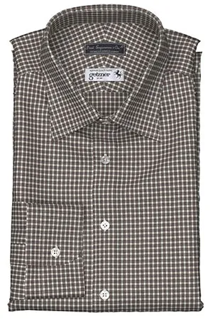 GETZNER FLANNEL ブラウン チェック(Y101672)