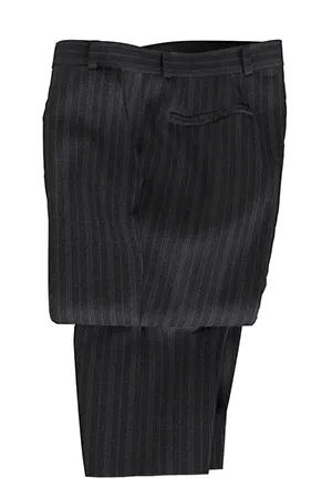 Loro Piana Super120s チャコールグレーストライプ(103038)