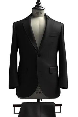 CANONICO MOHAIR ブラック無地(103243)