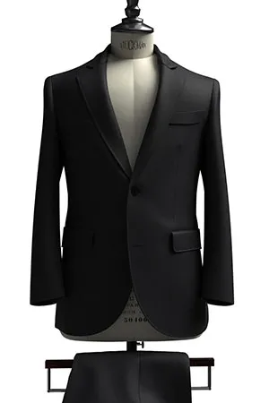 CANONICO MOHAIR ネイビー無地(103244)