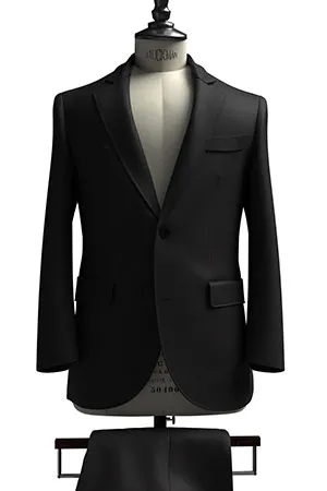 CANONICO KID MOHAIR ブラック無地(103249)