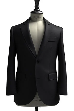 CANONICO Super110s ダークネイビーツイル(103253)