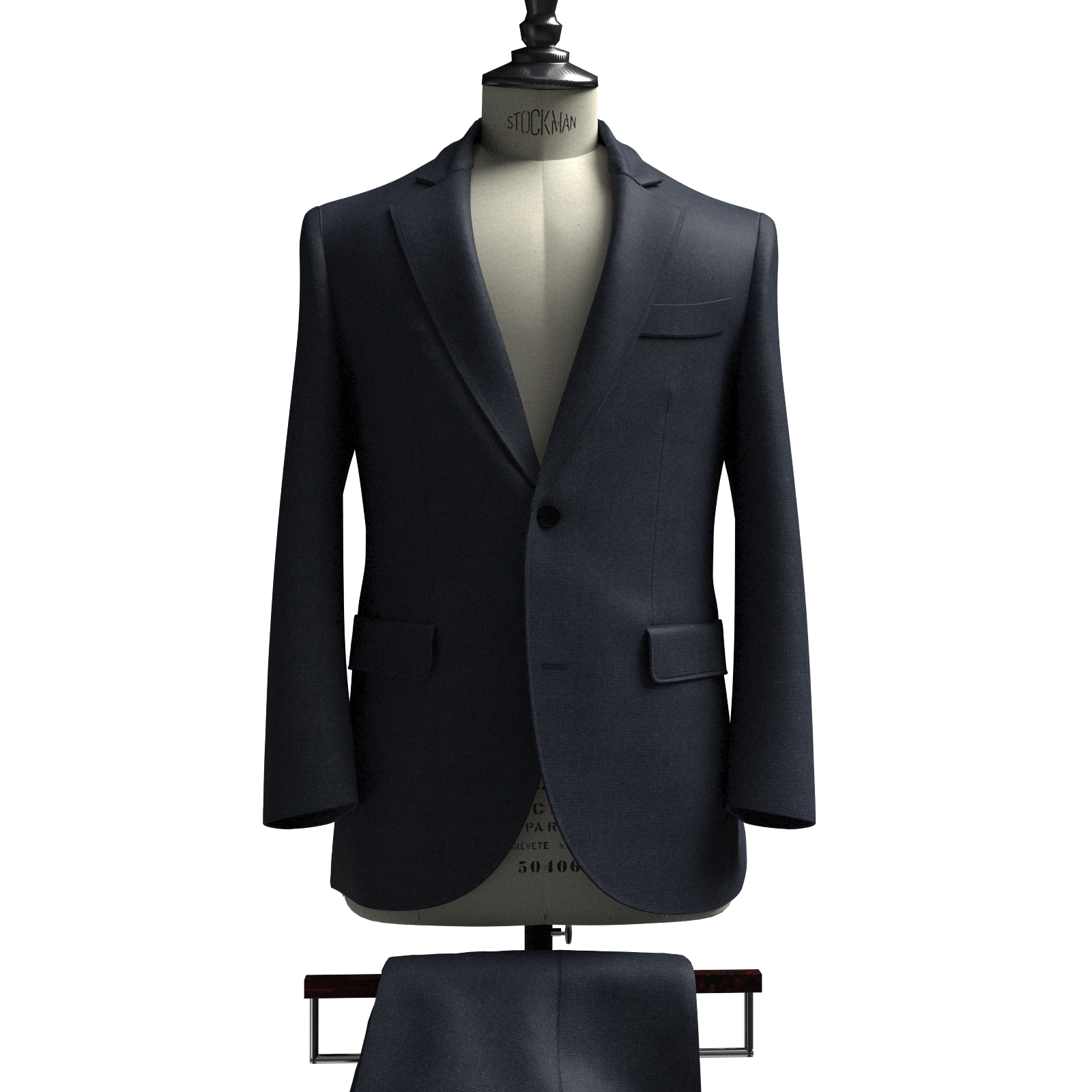 WASHABLE LANATEC ネイビー オックス(103379)