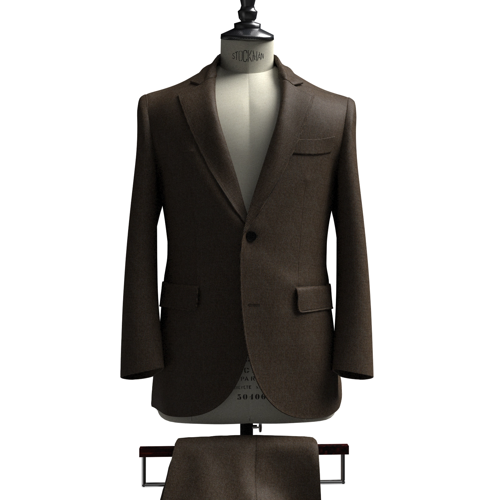 WASHABLE LANATEC ブラウン オックス(103381)