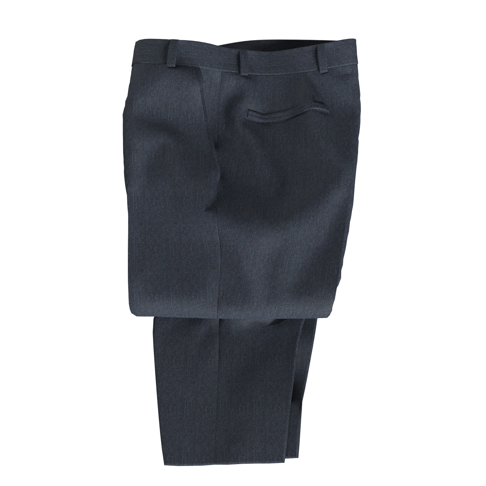 WASHABLE LANATEC ネイビー ヘリンボーン(103376)