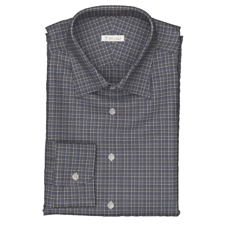 GETZNER FLANNEL ブルー＆ベージュチェック(Y103580)