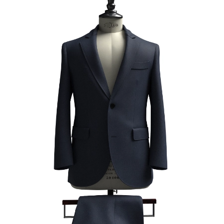 PREMIUM WOOL SAXONY ブルーメランジツイル(MK103645)