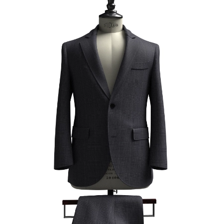 GRACE WOOL グレー格子(MK103653)