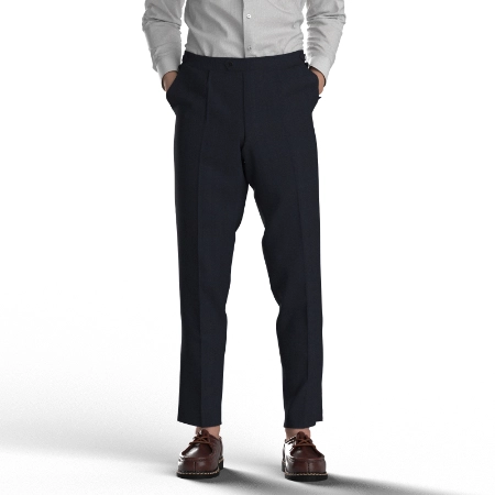 ACTIVE COMFORT  ネイビー×ブラウン系格子柄(MK103692)