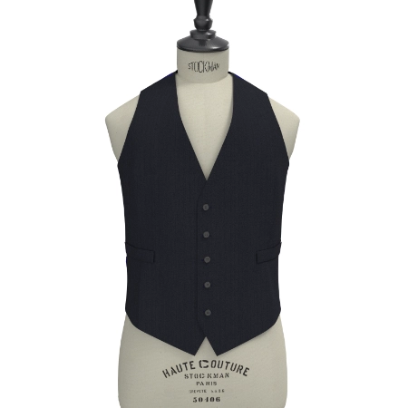 GRACE WOOL ネイビーシャドーストライプ(MK103657)