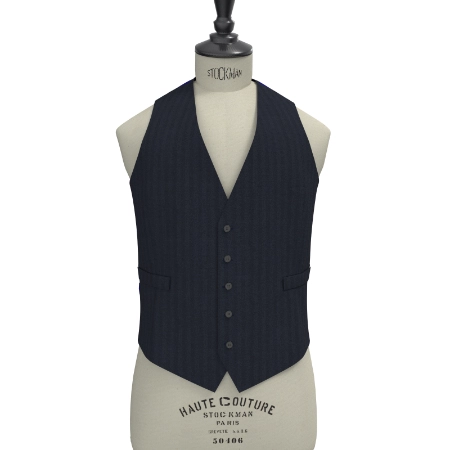 GRACE WOOL ネイビーヘリンボーン(MK103660)