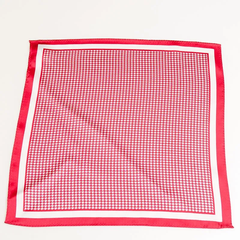 レッド千鳥格子ポケットチーフ(8218) サムネイル