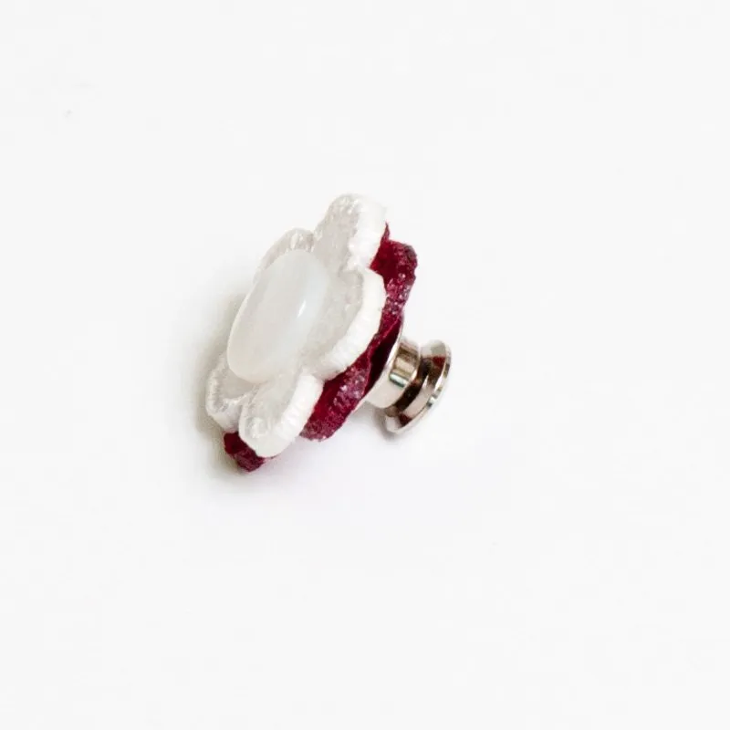 ブートニエール(BURGUNDY×WHITE) サムネイル