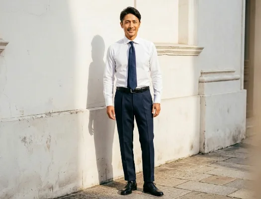 200本の密度が生み出す、端正なシャツ