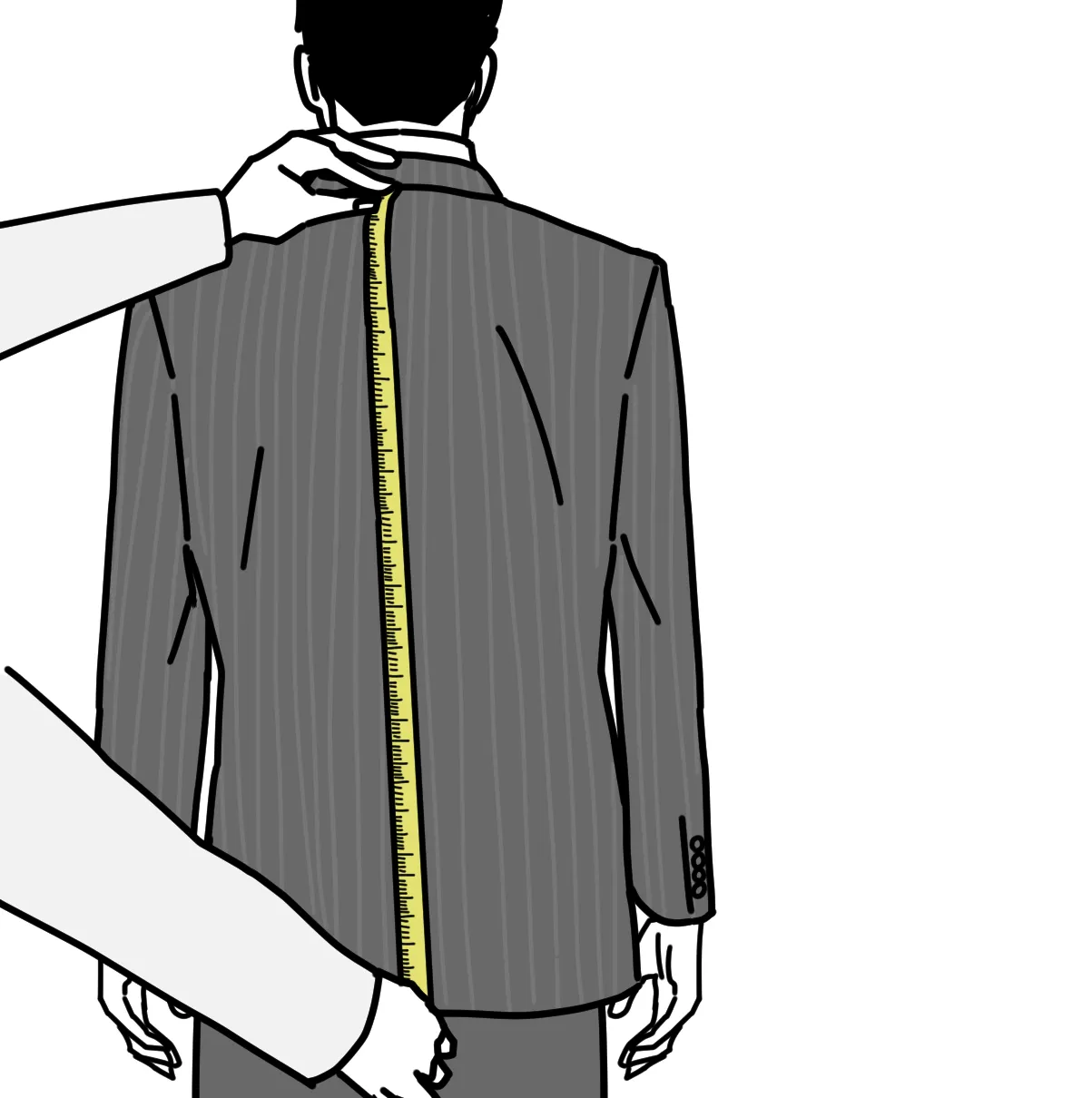 JACKET 06. 着丈 採寸位置 1